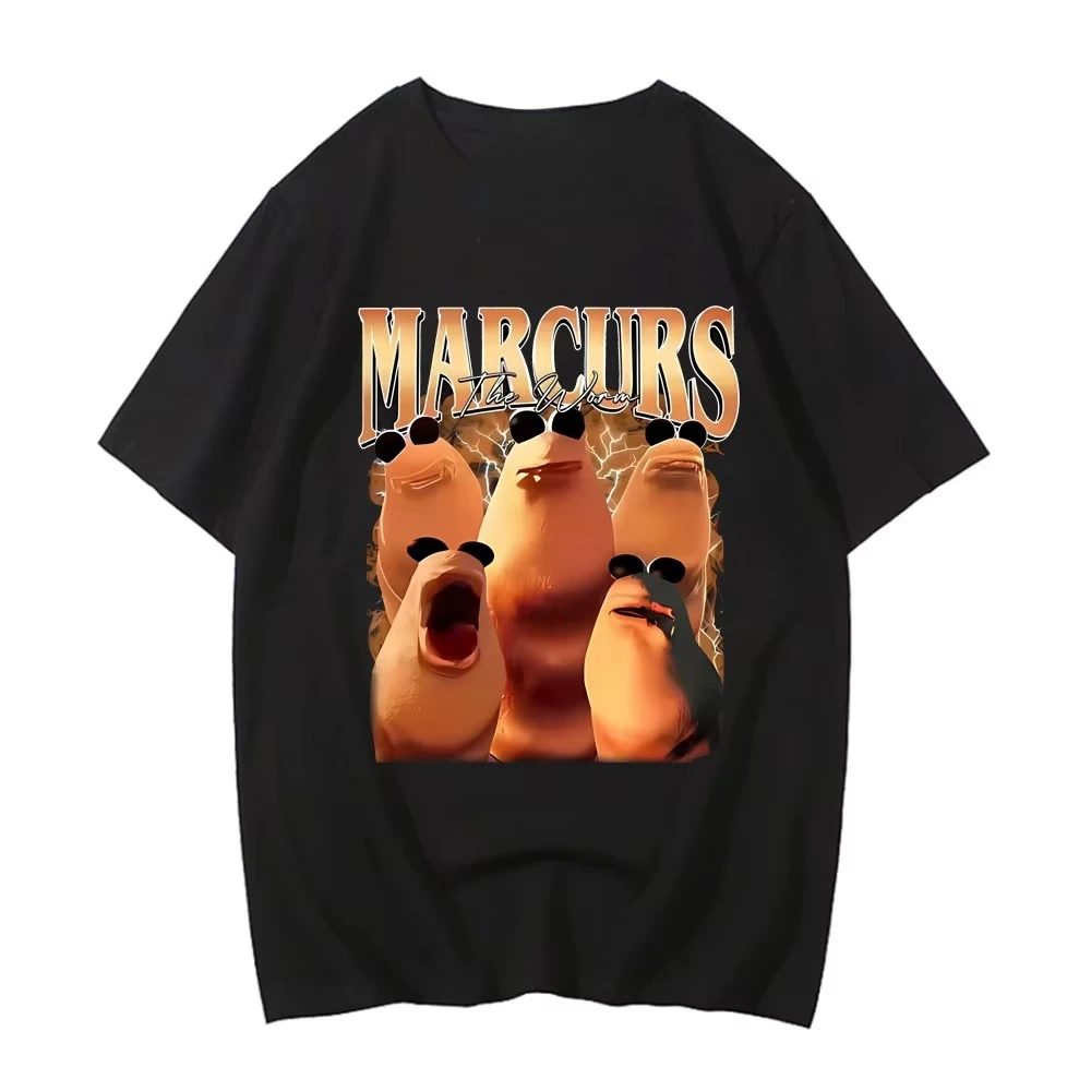 2026 New Hot I Dont Like This Rock T Shirts Funny Marcus The Worm Meme Tee Shirt Men Women Fashion High Street Hi