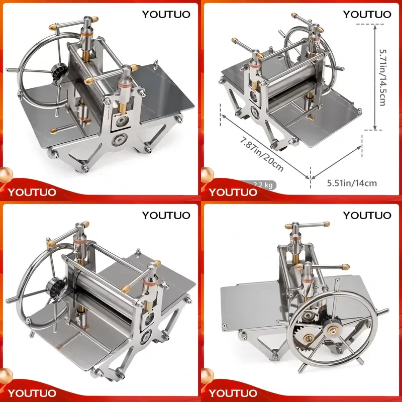  100x200mm Mini Desktop Manual Etching Press Micro Printmaking Hand Crank Printing Machine  Copper Plate Intaglio Print