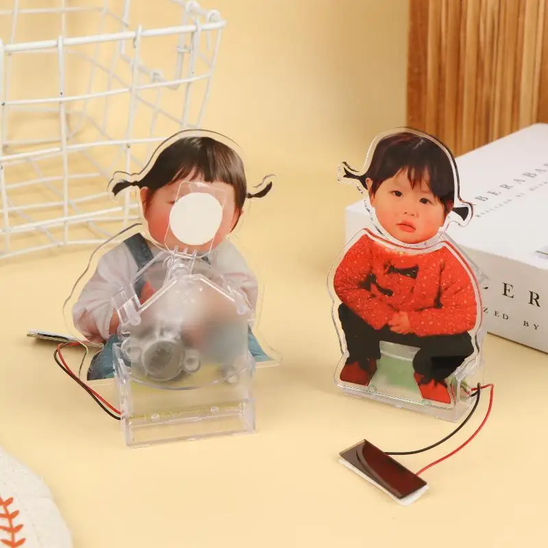 1 قطعة علامة الإعلان شريط لاصق تلقائيا الإبداعية موجة كهربائية هزة عرض حامل داعم