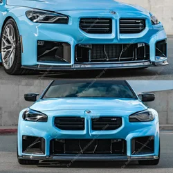 For Bmw G87 M2 Performance Style Lip Front Bumper Lip Spoiler Splitter Diffuser Bodykits 3.0T Real M2 2-Dood 2023 2024 Tuning