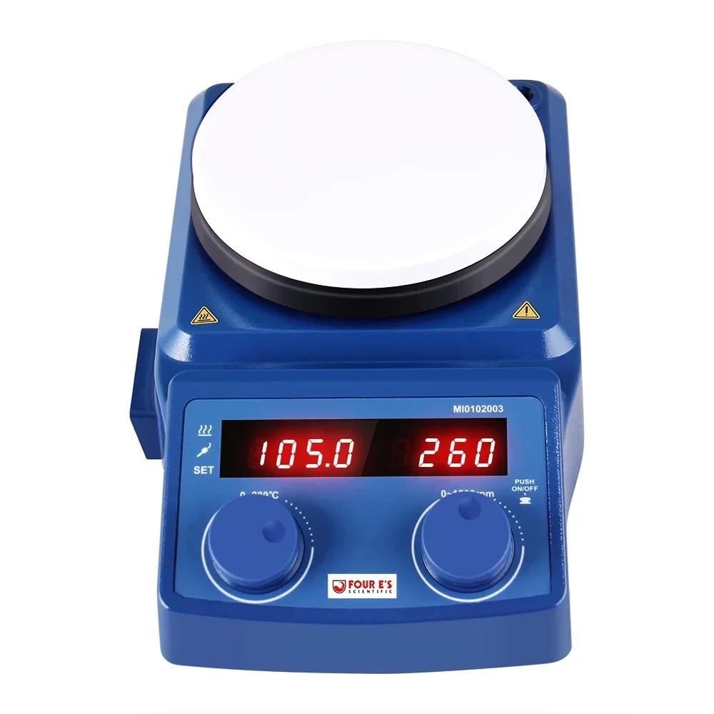 Lab Magnetic Stirrer Hot Plate - Four E'S Stainless Steel Magnetic Hotplate