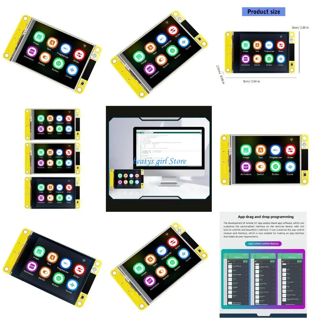 

C7AB Smarts Display Development Board with 2.4inch Screen for Enthusiasts