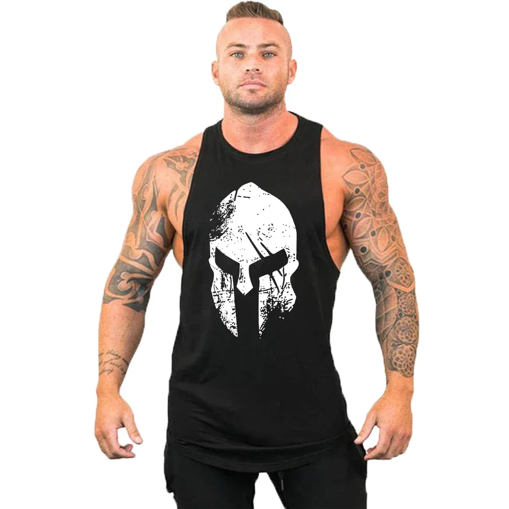 2024 Nowa bawełniana koszulka treningowa na siłownię Męska koszulka sportowa bez rękawów Stringer Moda Kulturystyka Singlets Kamizelka fitness