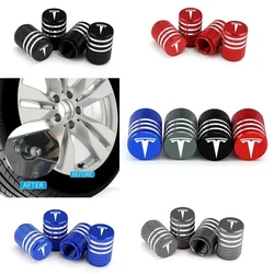 Car Anti Theft Valve Caps Wheels Tyre Valve Stem Cover for Tesla Roadster Model S X 3 Y P75D P85D P90D P100D Auto Accessories