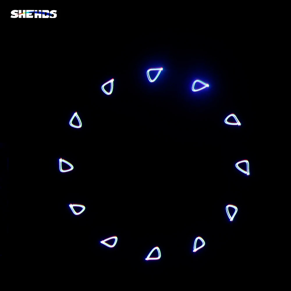 SHEHDS High Quality IP65 Waterproof 3W RGB Animation Light Custom Dynamic Pattern For DJ Disco Bar Night Club Home Party