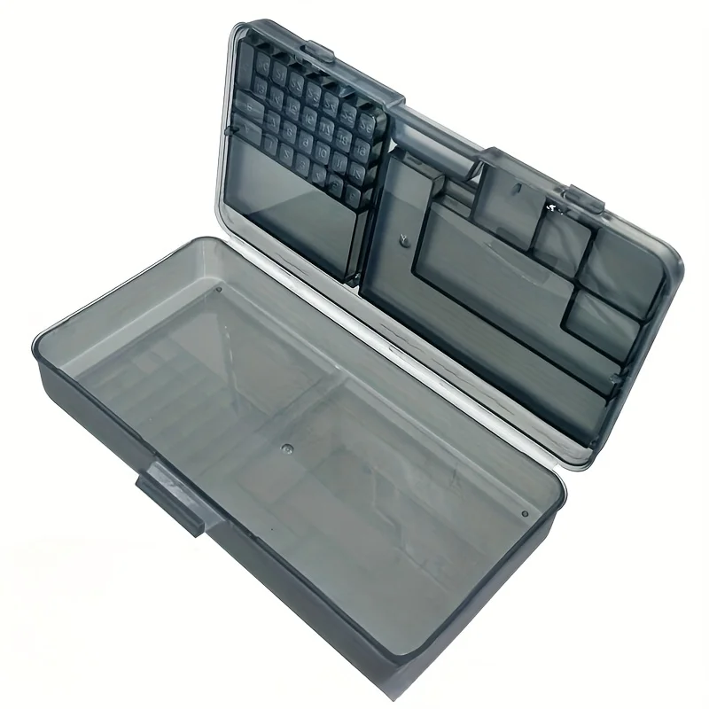 

Настольный двухслойный ящик для хранения компонентов для ремонта мобильных телефонов, конструкция с несколькими отделениями, коллектор инструментов для обслуживания деталей