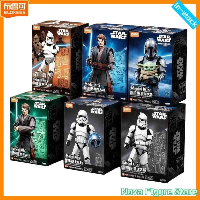 In Stock Blokees Star Wars Galaxy Version Anakin Skywalker Clone Trooper, Building Block Action Figure, Assembly Toy for Boys