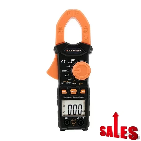 

VICTOR 6016B+ portable 1999 counts lcd display 1000v 600a ac dc clamp meters manual range true rms multimeter digital