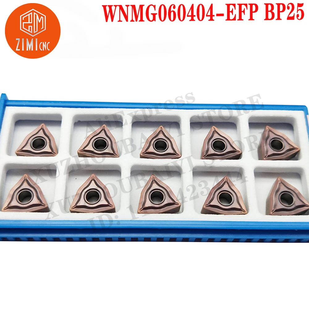 WNMG060404-EFP BP25 WNMG 060404 Sisipan Karbida Alat Pembubutan Pisau Pemotong alat CNC alat pemotong mekanis mesin bubut logam WNMG