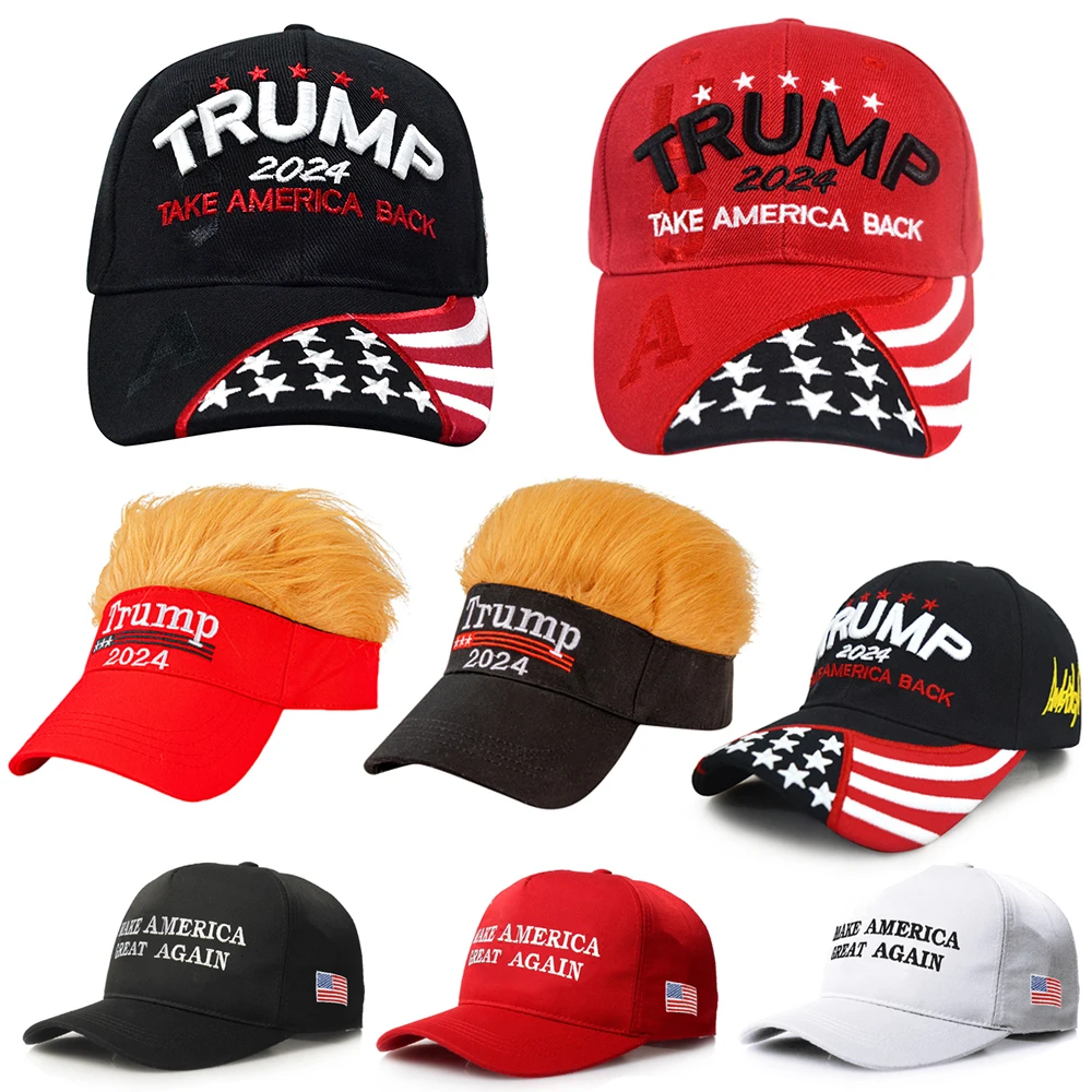 Trump 2024 Baseball Cap USA Baseball Caps Keep America Great Snapback President Hat Embroidery Fashion Unisex Sunshade Hat