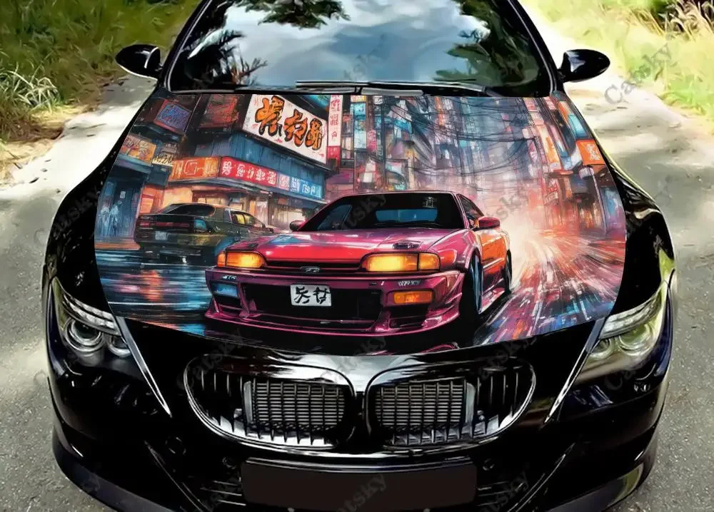 

Tokyo Drift Neonlit Urban Racing очки капот автомобиля виниловые наклейки обертка виниловая пленка наклейки на двигатель наклейка автомобильные аксессуары