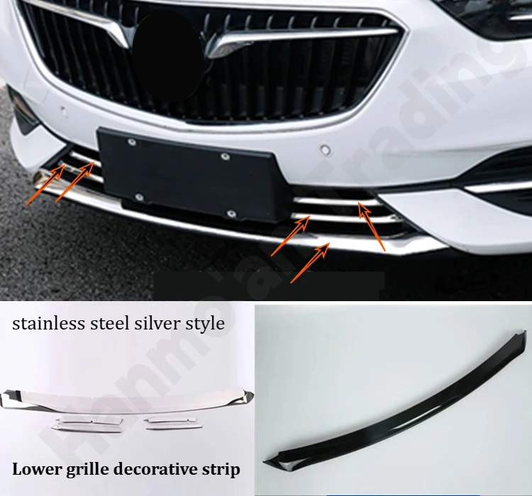 

Декоративная накладка/нижняя решетка/защитная полоса от ударов/декоративная полоса для решетки переднего бампера Buick Regal 2017-2019