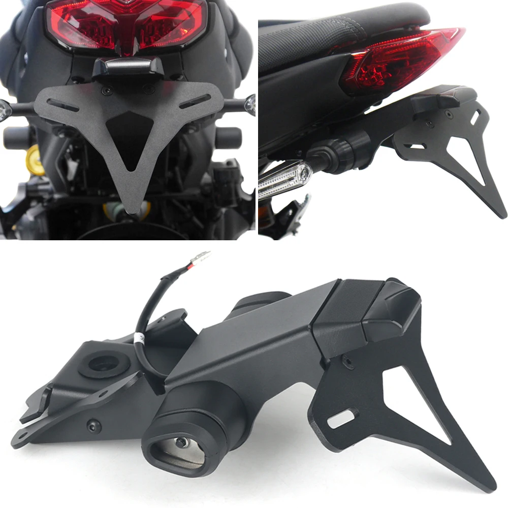 

Motorcycle Rear Short Tail Stock Tidy License Plate Holder Tailstock Bracket Kit For Yamaha MT-09 MT09 MT 09 2021 2022 2023