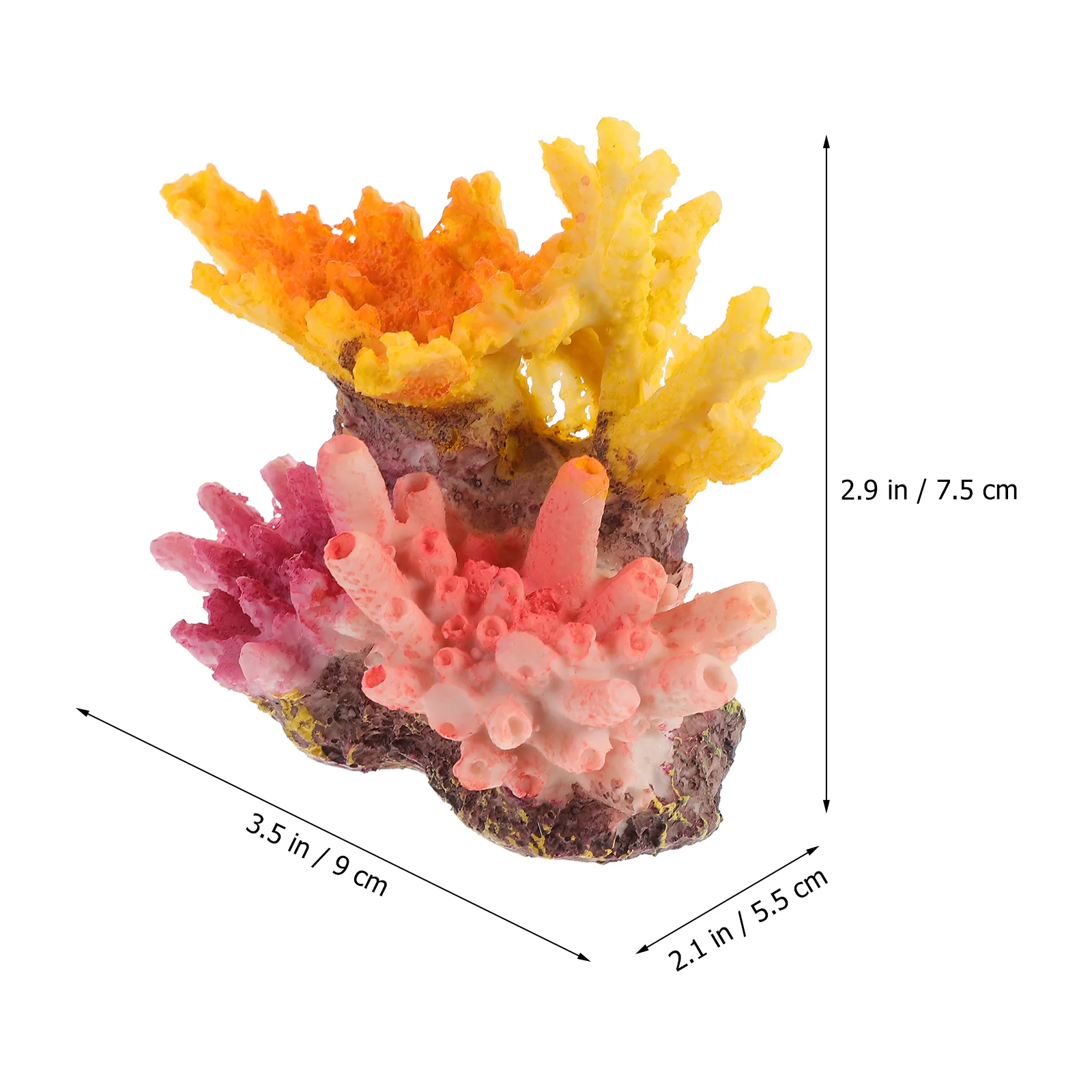 Artificial Coral Fake Reef Aquarium Plants Decor Accessories for Model Ornament Resin Decoration