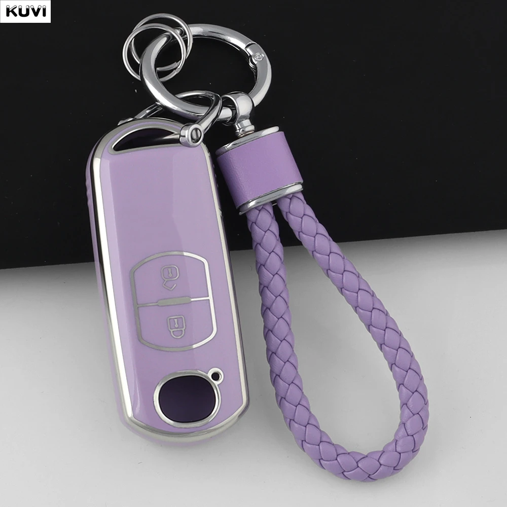 2 Button TPU Car Remote Key Case Cover For Mazda 2 3 6 Atenza Axela Demio CX-5 CX5 CX-3 CX7 CX-9 2015 2016 2018 2019 Accessories view 4