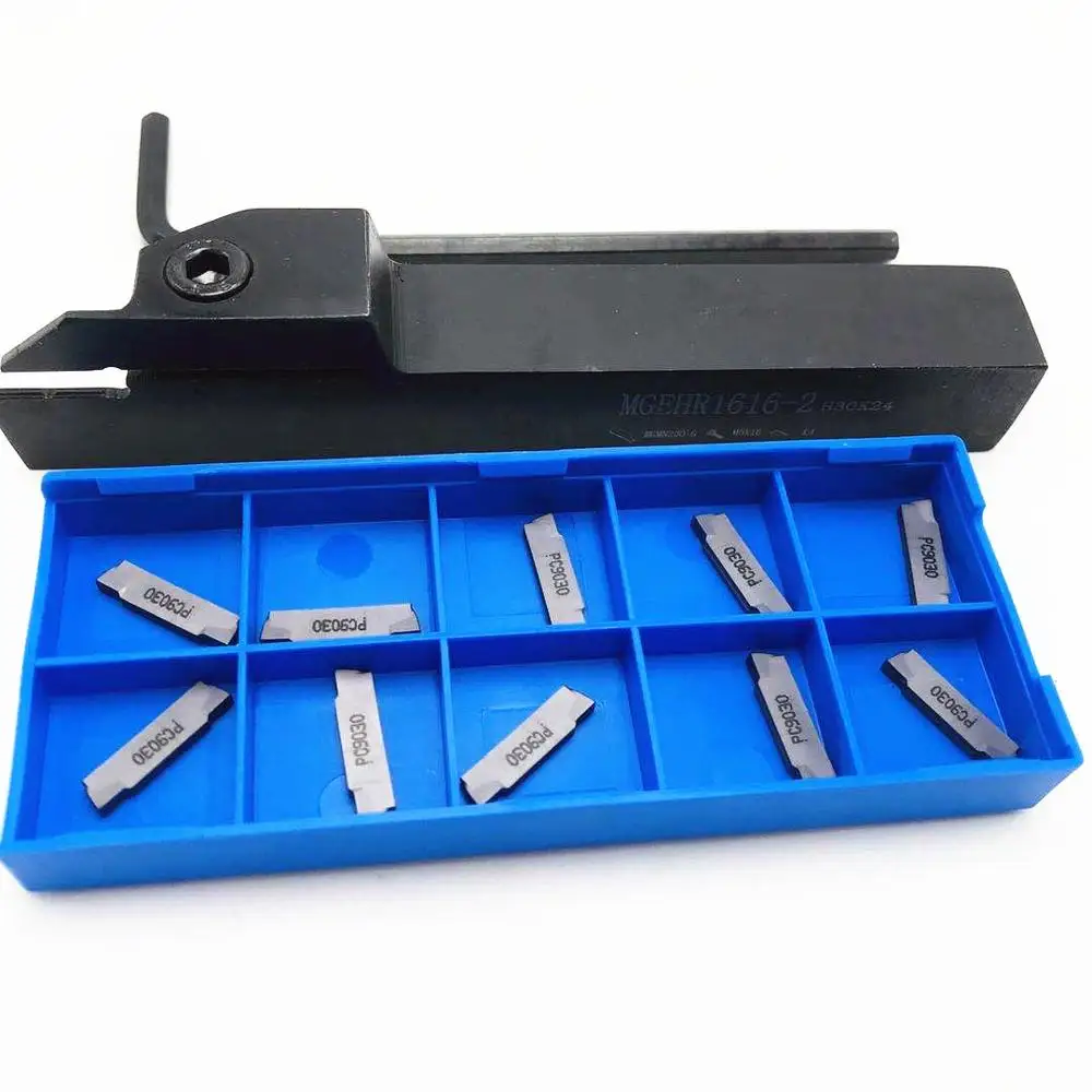 Tornio in metallo duro di alta qualità 10 pezzi MGMN200 G PC9030 scanalatura portautensili utensile da taglio MGEHR 1616 MGEHR1616-2