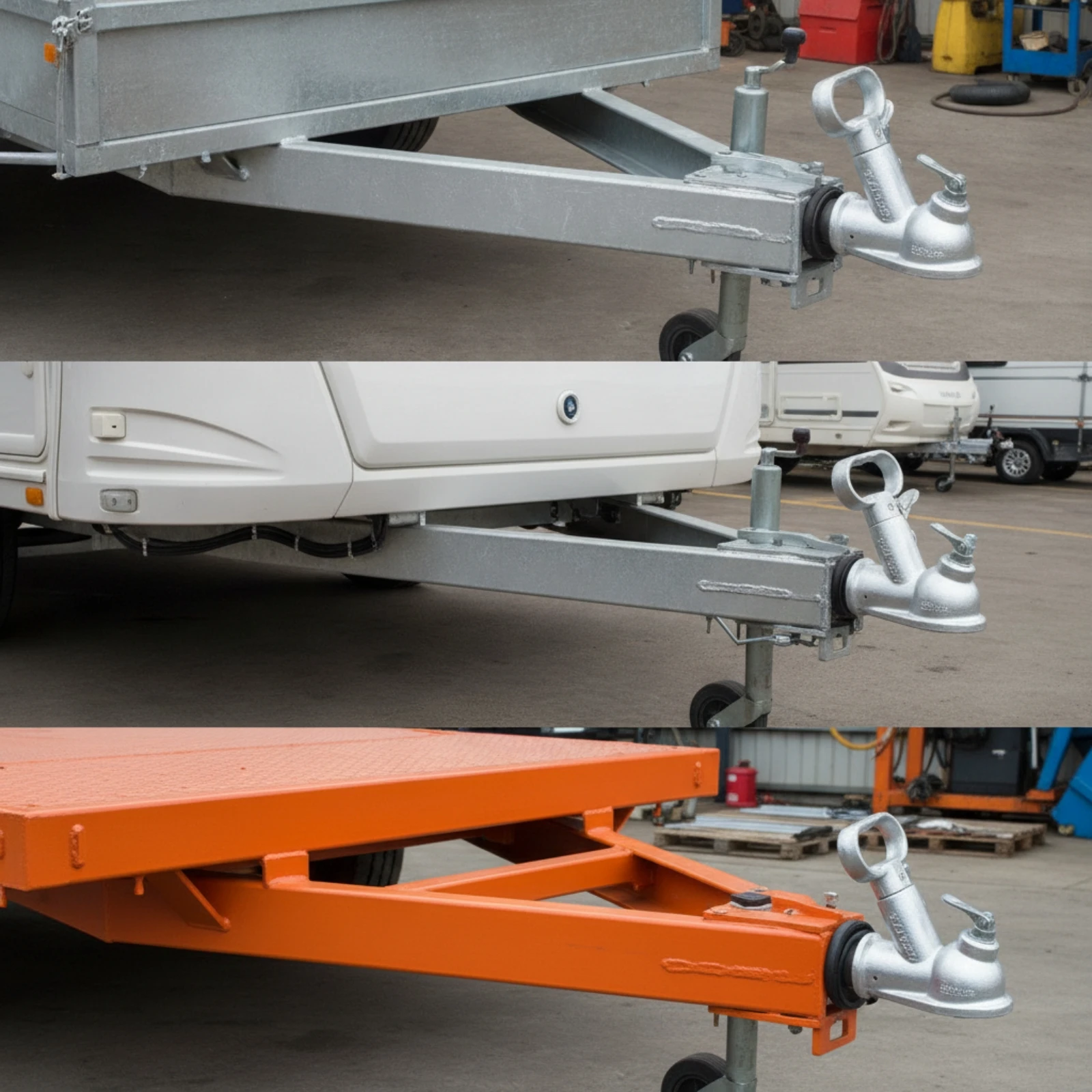 Trailer Connector with Locking Lever Metal Trailer Hitch Coupler Hardware Rigid
