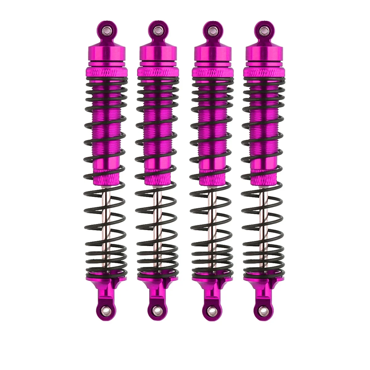 4 szt. Amortyzator 130mm LOSI 1/8 LMT W75 ze stopu aluminium przednia i tylna uniwersalna solidna oś do 1/8 Monster Truck samochodowych RC