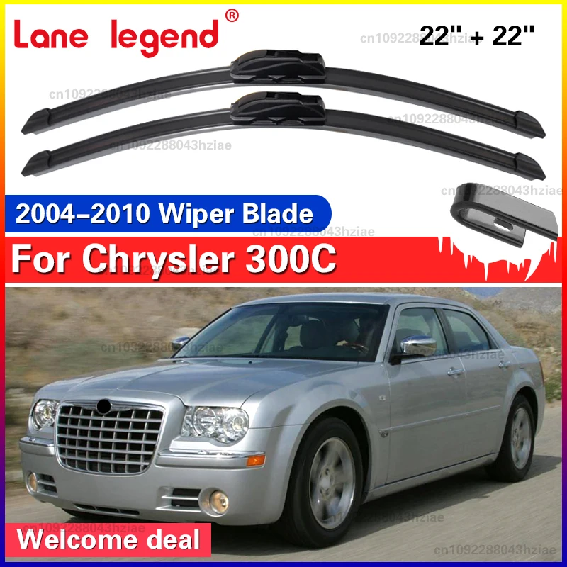 Für Chrysler 300C 300 2004-2010 Frontscheibenwischerblätter 2 Stück Windschutzscheiben-Fensterzubehör 22"+22" 2005 2006 2008 2009