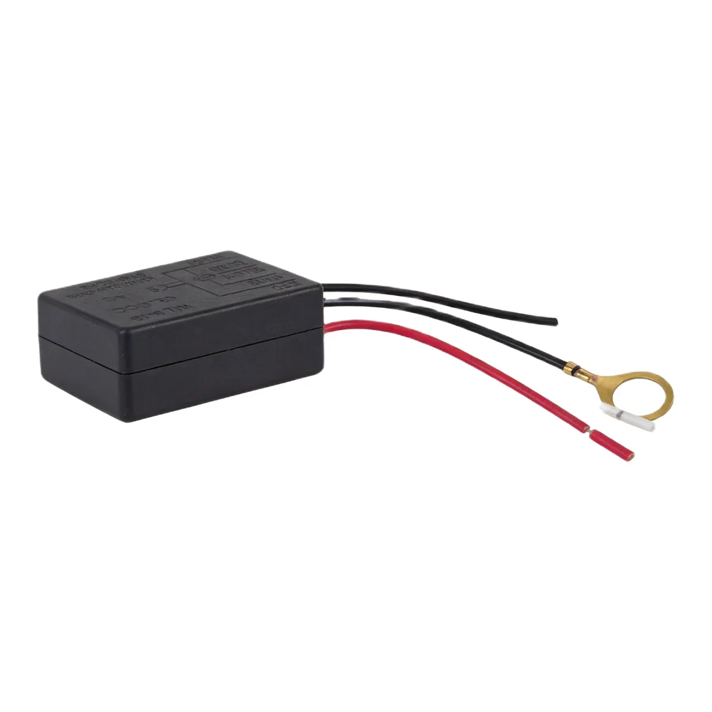 4-Wire Lamp Control Touch Control Sensor Safe Touch Control Surge Absorber Two-Stage Operation Sensor Switch Black