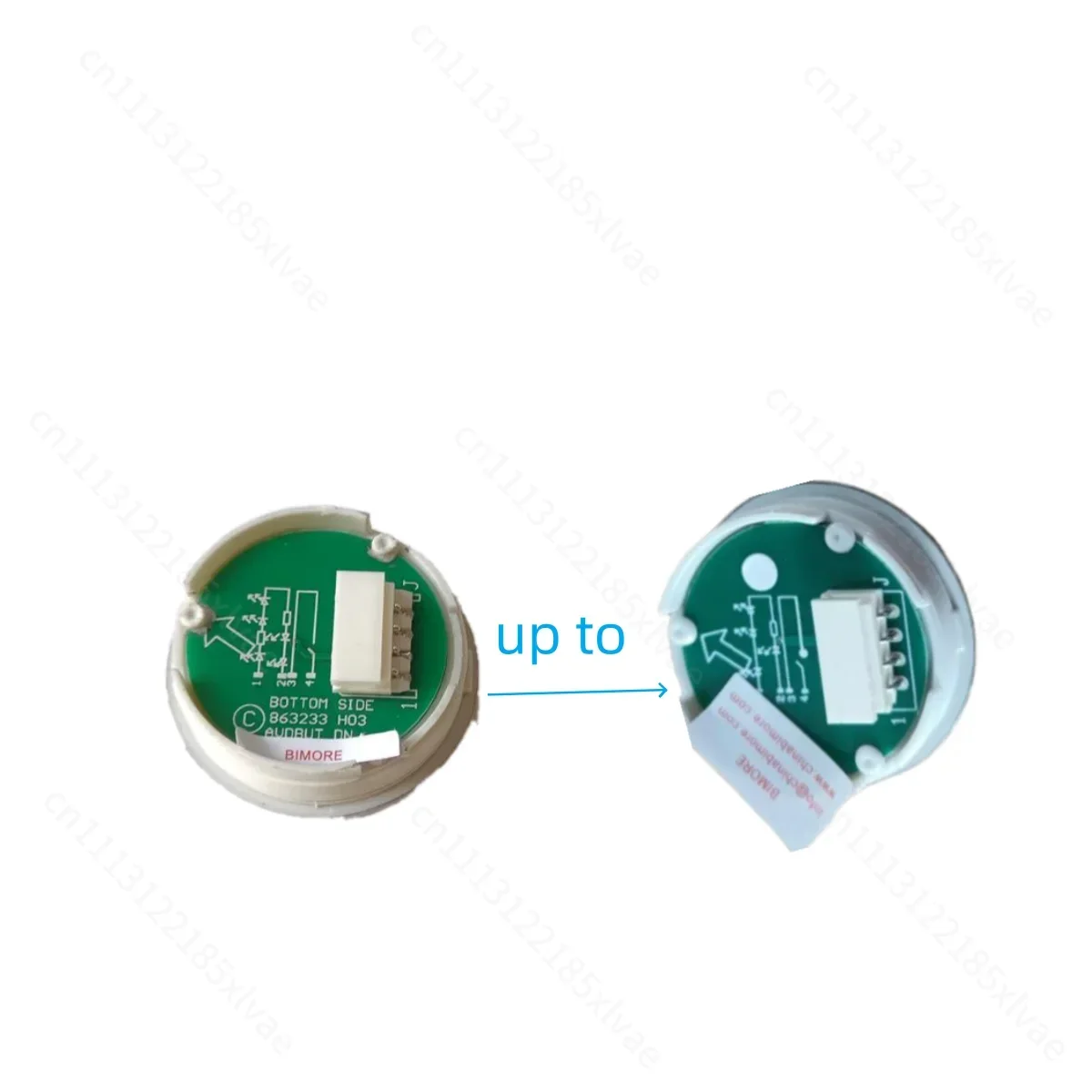 KM863233H03 White Light Non-Braille Elevator Push Button, Kone Lift COP LOP Switch, Elevator Maintenance Component