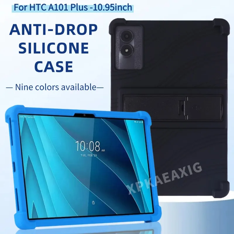 

Shockproof Tablet Case for HTC A101 plus 10.95inch Soft Silicon Protective Cover with Stand Feature