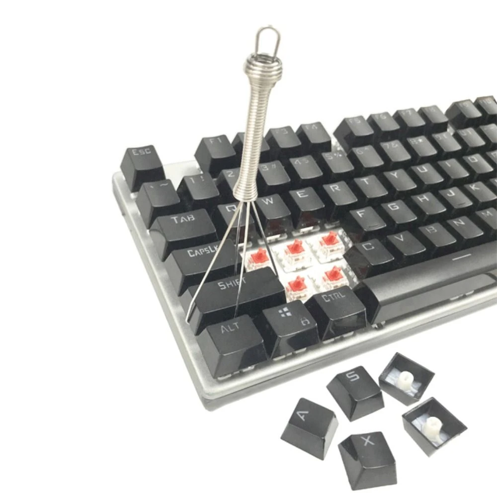 Metal Puller Keyboard Cleaning Tool Kit Stem Holder Switch Puller Keycap Switch Tool Lube Brush Durable