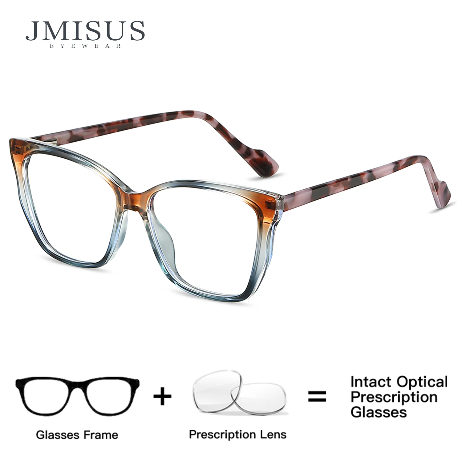 

JMISUS Square Myopia Photochromic Optical Glasses Woman New Arrivals Fashion Progressive Prescription Glasses