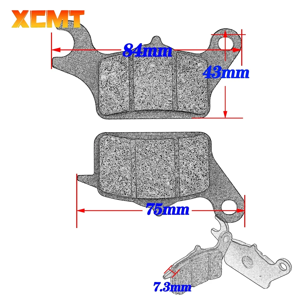 Motorcycle Scooter Original Front Brake Pad For HONDA DUNK 2015-2019 DIO110 LEAD125 2017-2020 for SUZUKI Address UK110 2017-2021