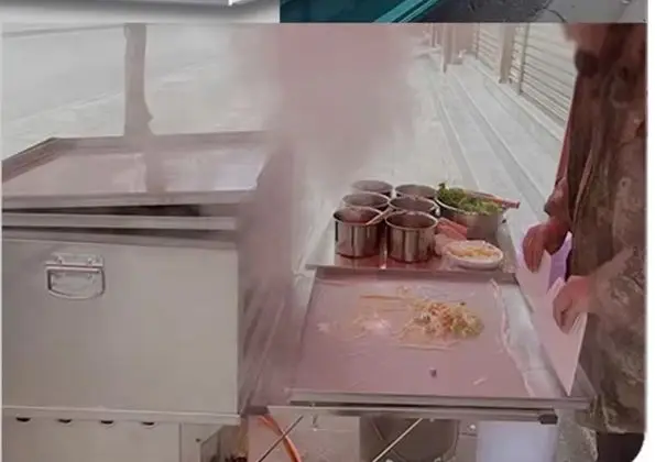 

Thickened Rice Noodle Steamer Steaming Cabinet Comercial Kitchen Equipment Rice Noodle Machine