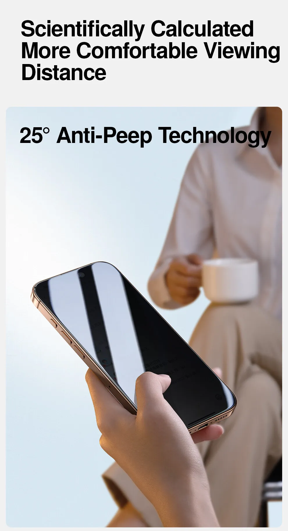 SmartDevil 2/3 Stück Sichtschutz-Displayschutzfolie für iPhone 16 Pro Max 15 14, Anti-Peeping-Werkzeug aus gehärtetem Glas, automatisches Staubentfernungswerkzeug – Detail 4