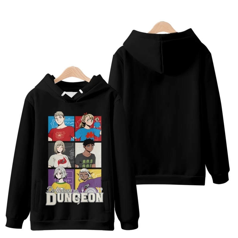 

3D Anime Delicious In Dungeon Laios Hoodie Women Men Harajuku Fashion Sweatshirt Street Hip Hop Hooded Pullover Cartoon Hoodies