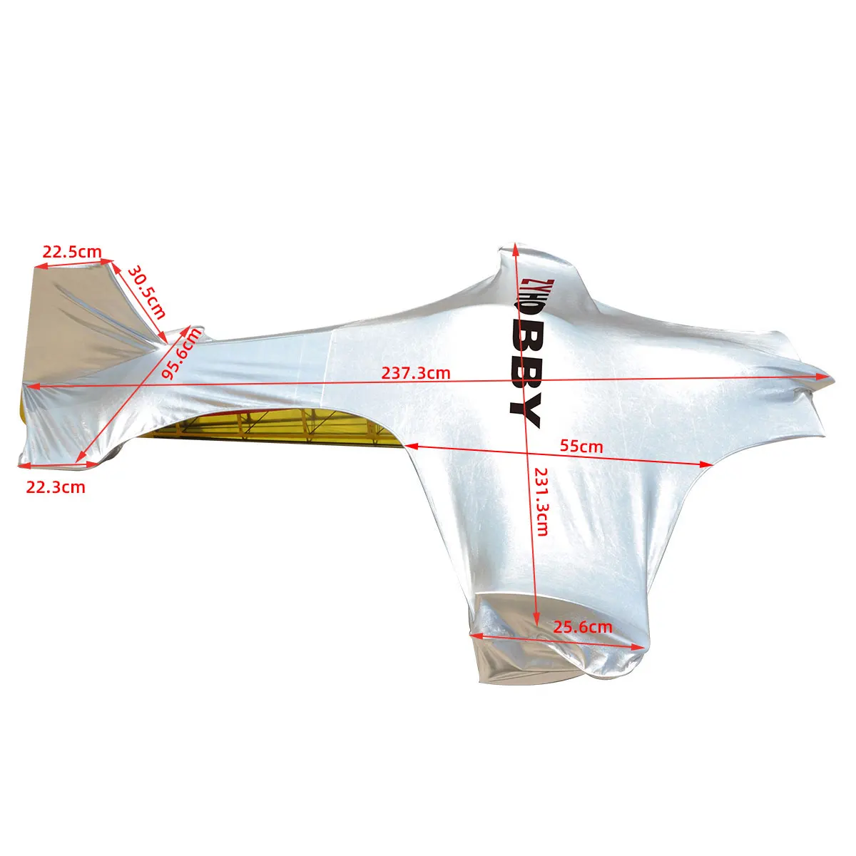 ZYHOBBY-Sombrinha Personalizado para Modelo de Avião RC, Suncover, 91-93 ", 50 60CC