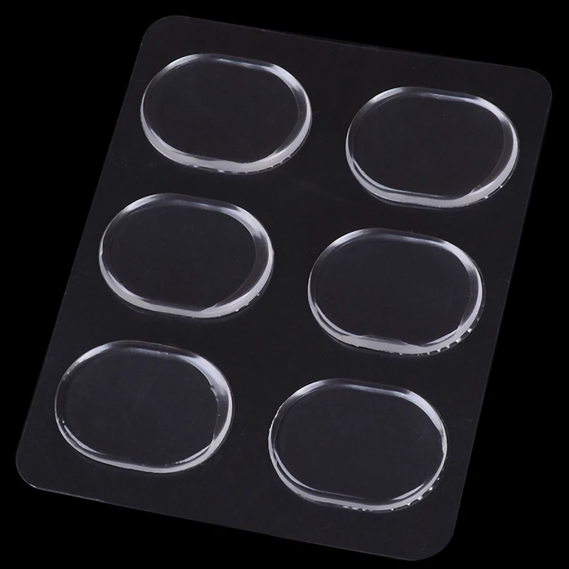 6pcs/set New Snare Drum Mute Pad Drum Muffler Mute Transparent Percussion Instrument Accessorie Drum Damper Gel Pads Snare Tom 