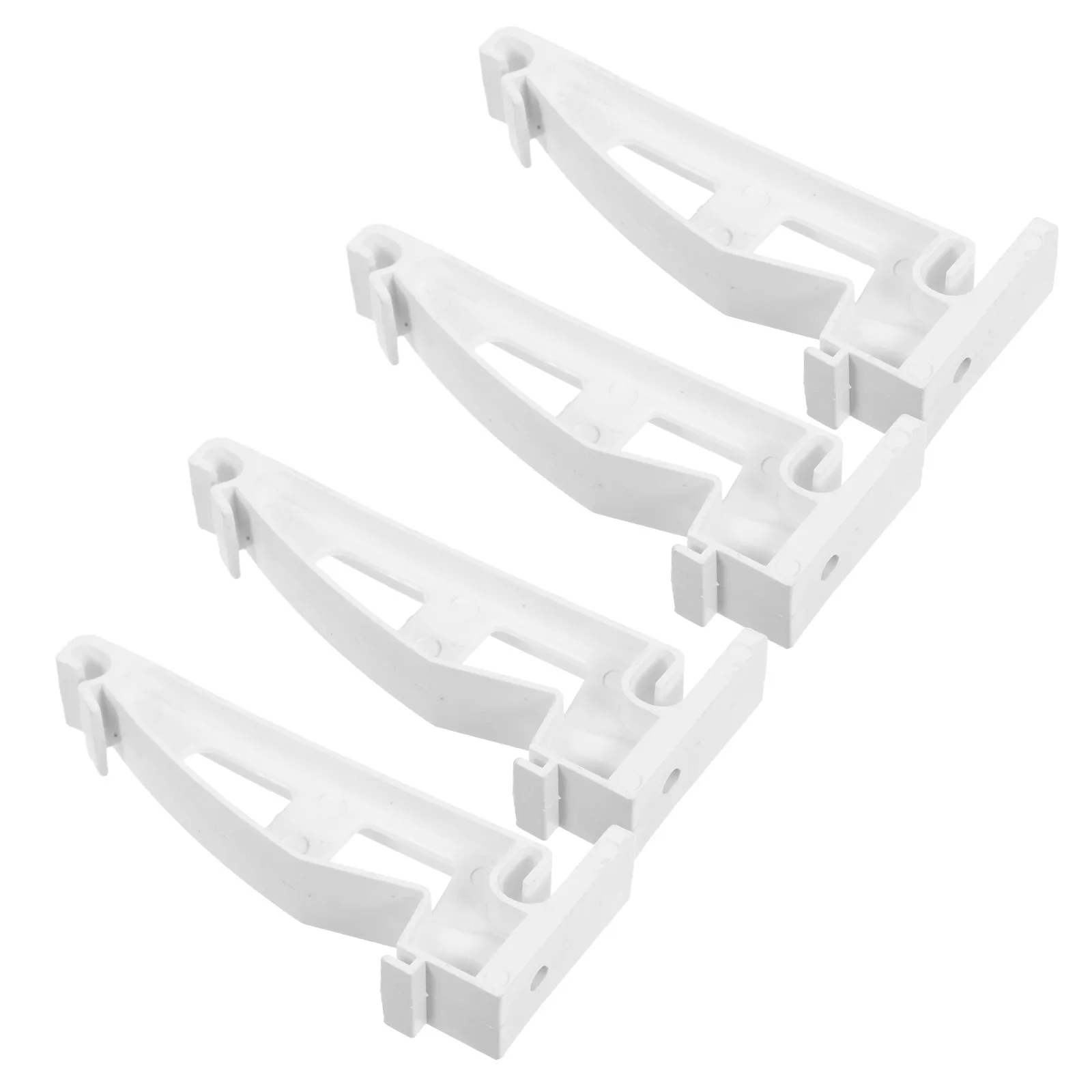 

Комплект из 4 белых кронштейнов из ПВХ для водосточных желобов, усиленные опоры для водостоков, простая установка, ремонт провисших желобов, дренаж для кровли
