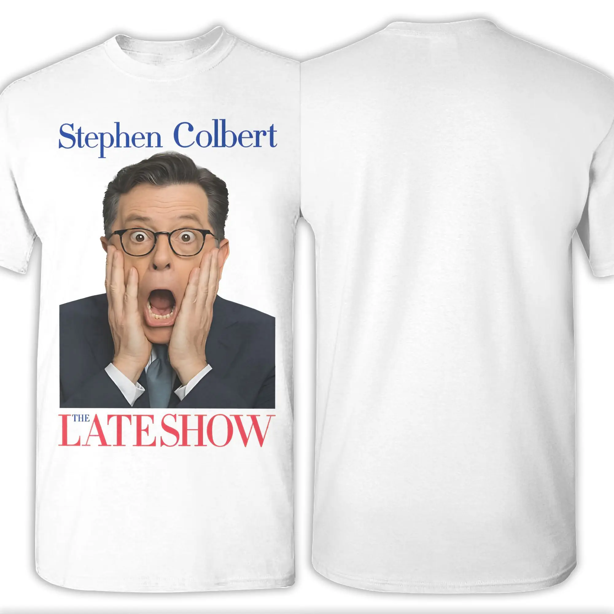 تي شيرت رجالي من ستيفن كولبرت The Late Show تي شيرت قطني رائع بأكمام قصيرة وياقة مستديرة تي شيرت مطبوع تي شيرت