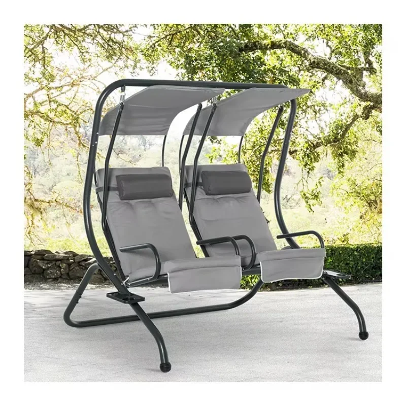 

2-Seat outdoor swing, hanging chair, garden chair, porch swing with canopy