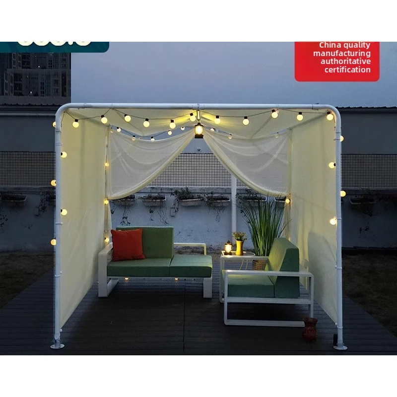 Outdoor canopy courtyard parasol first floor small courtyard pavilion homestay garden swan shed activity tent
