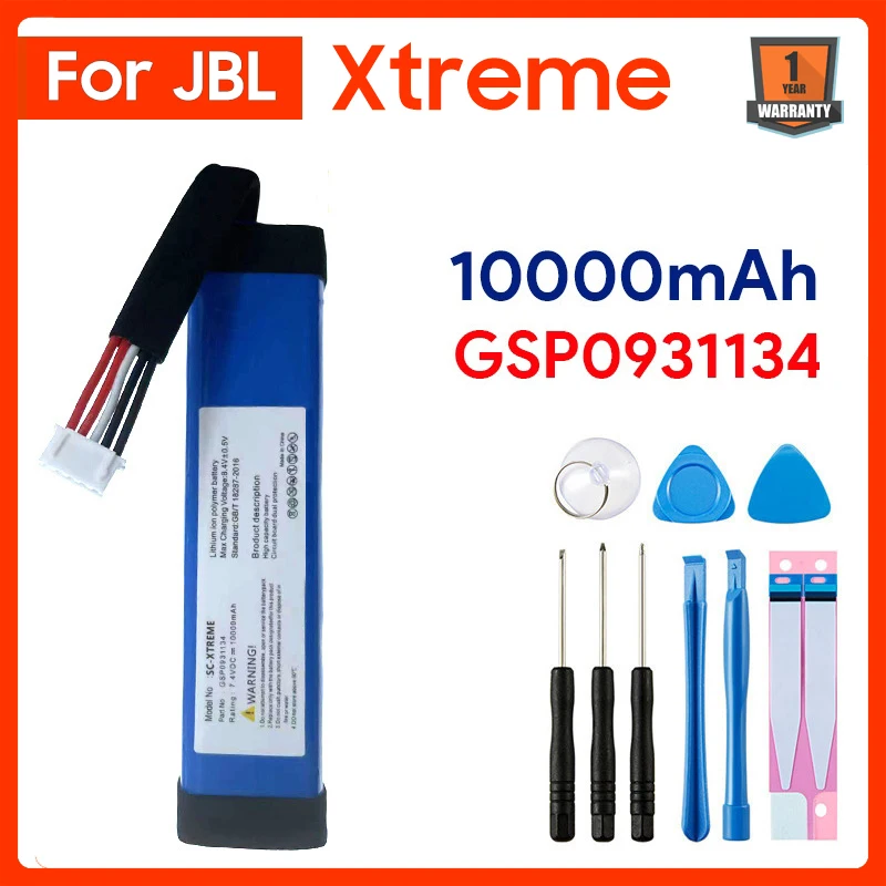 2024 New 10000mAh 37.0Wh battery for JBL xtreme1 extreme Xtreme 1 GSP0931134 Batterie tracking number with tools