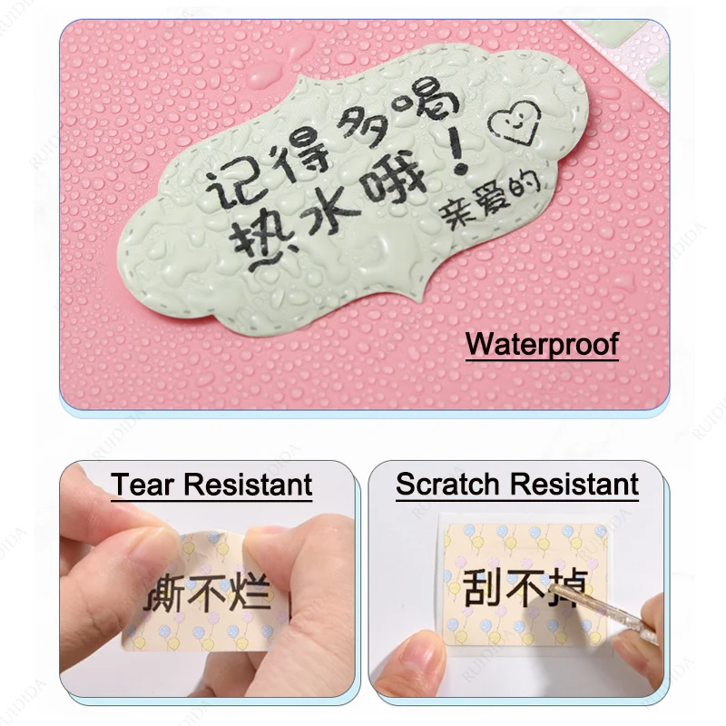 Niimbot B1B21B203 B3S Funny Cartoon Label Sticker Waterproof Self-adhesive Cosmetics Label Marker Price Tags Sort Name Sticker