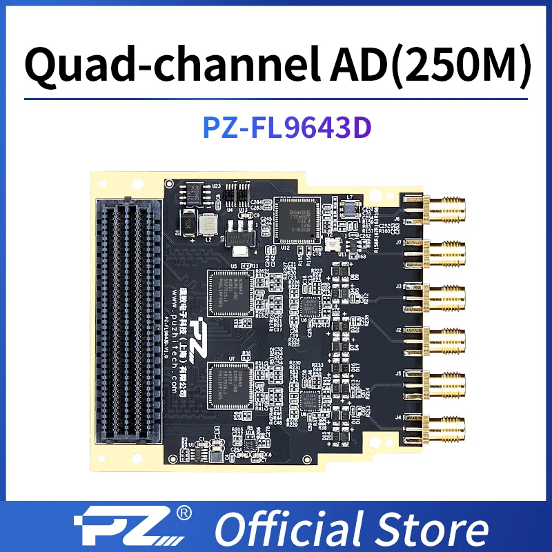 

PUZHI 9643D PUZHI FPGA Quad High Speed ADC AD9643 14bit 250Msps FMC LPC LVDS