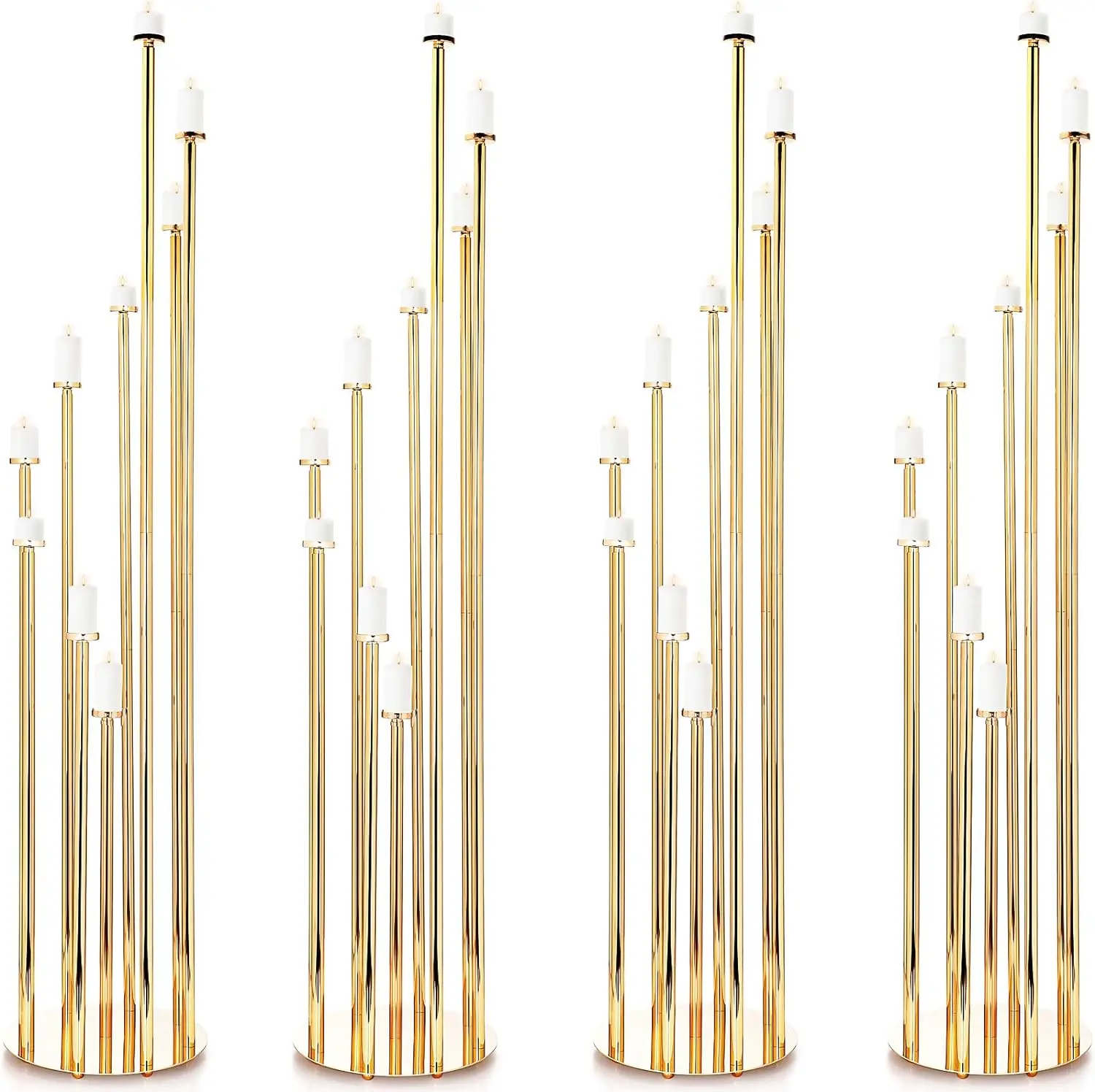 5pcs/10pcs) 8 Arm Floor Candle Holder  Metal Floor Candelabra Pillar Candle Holders Candle Sticks Holder Decor for  Wedding Banq