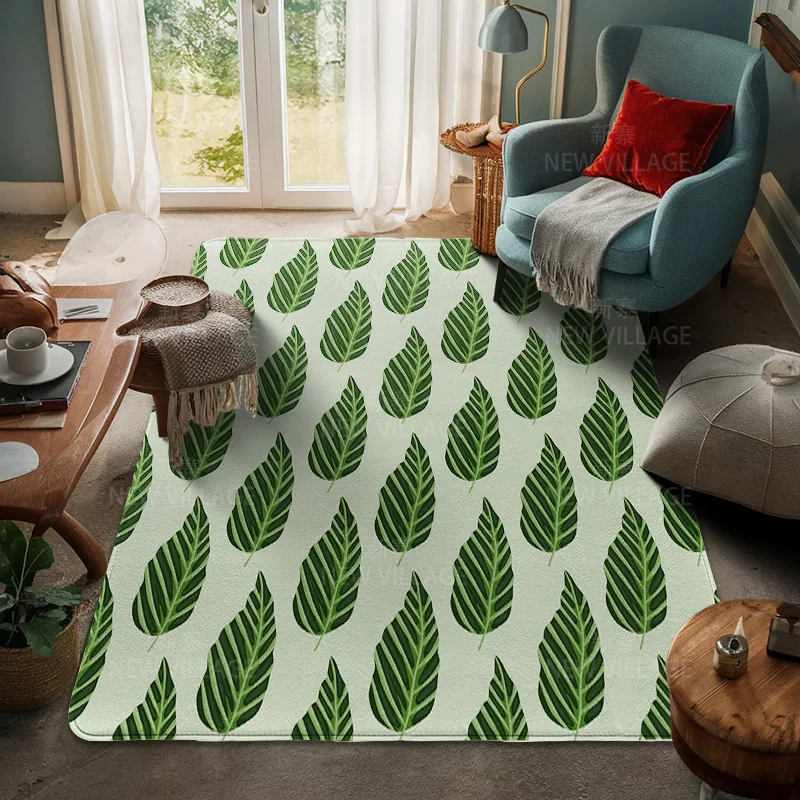 House entrance carpet Home door mat Room Bath Foot bathroom non-slip Kitchen water absorption rugs Modern Nordic boho plant