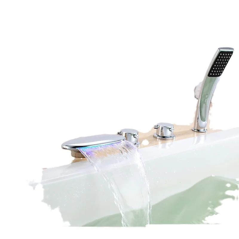 

Cylinder side, faucet, shower, set, bathtub.