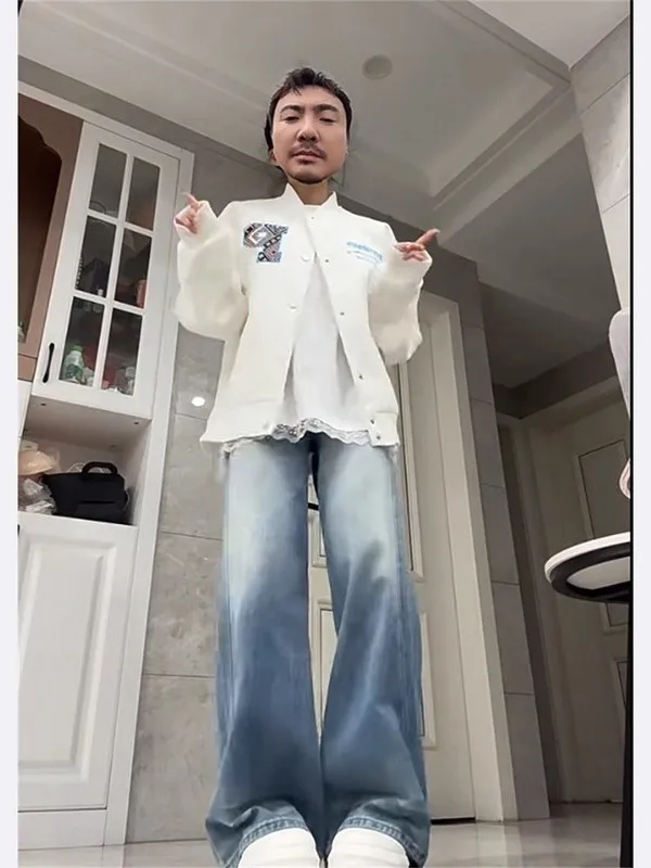 

Новинка 2025, бейсбольная куртка High Street с узором в этническом стиле, мужская весенне-осенняя элитная верхняя одежда для пар, модная