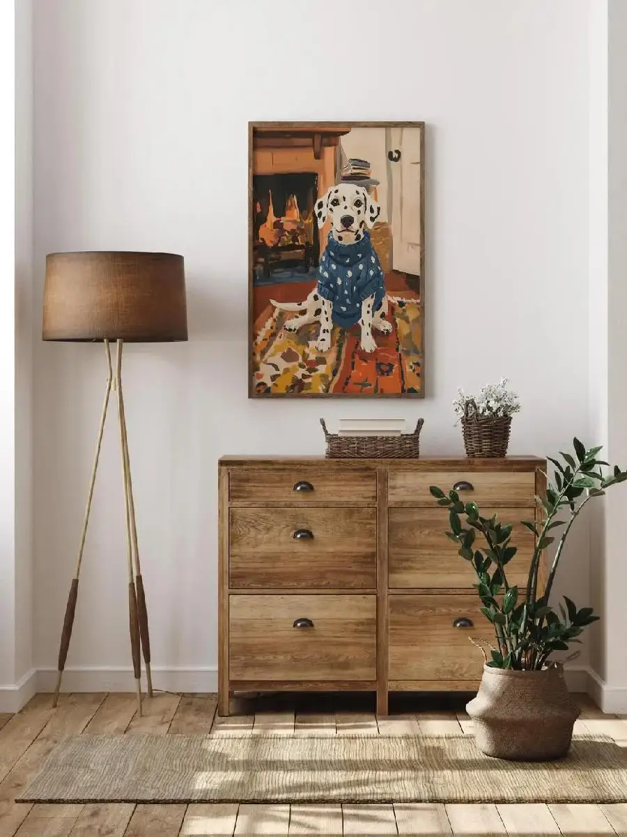 Colorful Pet Portrait Home Decoration Henri Matisse Style Artwork for Wall Abstract Canvas Prints Modern Living Room Decor