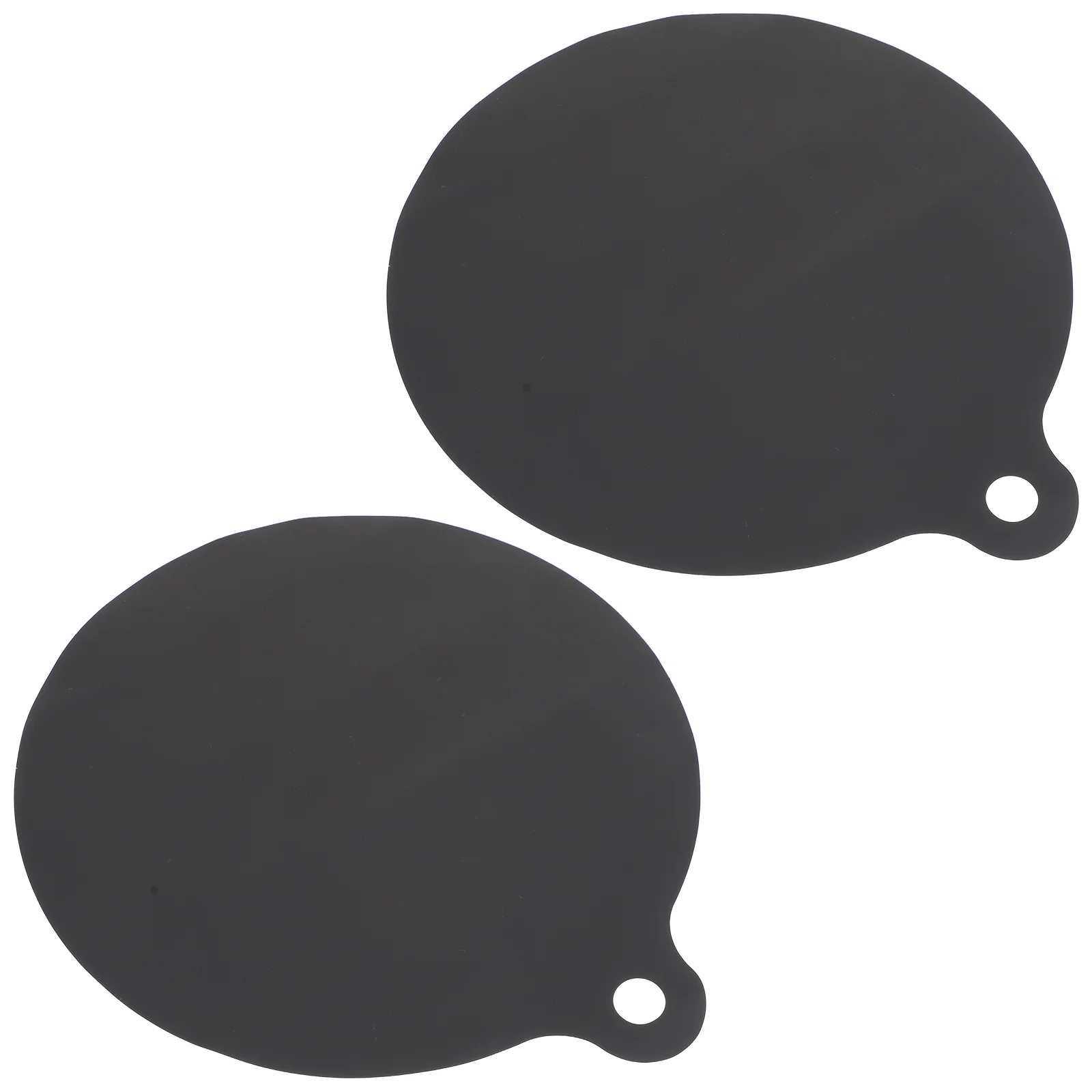 2 Pcs Induction Cooker Protector Mat Silicone Cooktop Magnetic - Countertop Black Hot Pot Holder