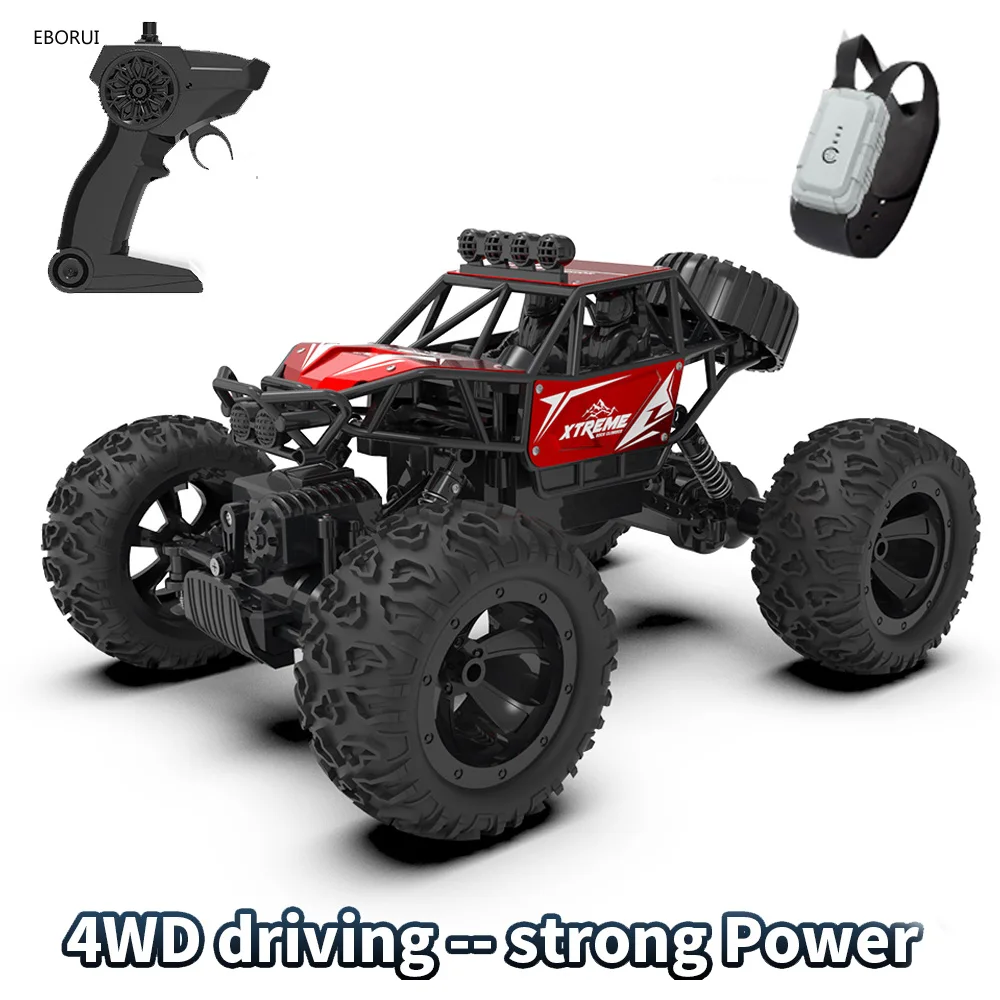 

JJRC Q145 RC Car 2.4G 4WD Alloy Climbing Car Remote Control Car 1:16 RC Rock Crawler All Terrain Off-Road Truck RTR Gift Toys