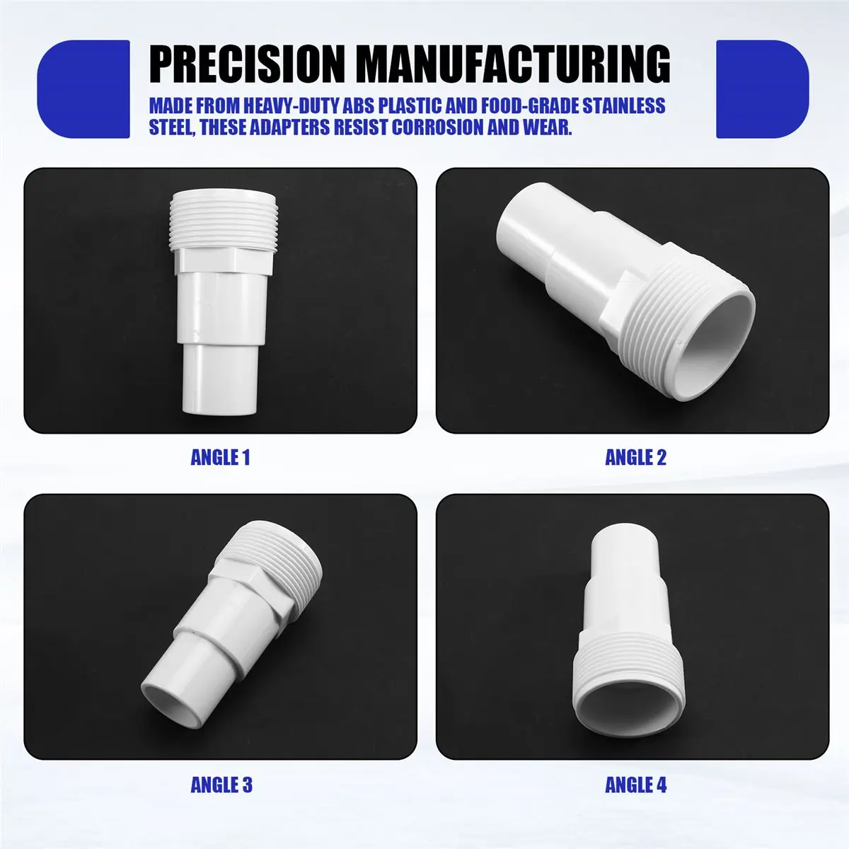 Nices 3pcs Universal Combo Pool Hose Adapter 1-1/4