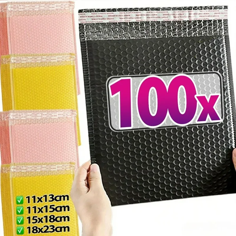 

10/100Pcs Pearl Bubble Pack for Business Packaging Makeup Supplies Pouch Colorful Waterproof Self Seal Adhesive Shipping Bags